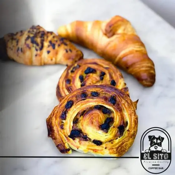 Chocolate croissant and pain aux raisins